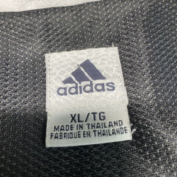 Adidas Wool Sweater Mens XLarge Zip Pullover Black Lined Heavy Thick XL *Flaw - Picture 7 of 12